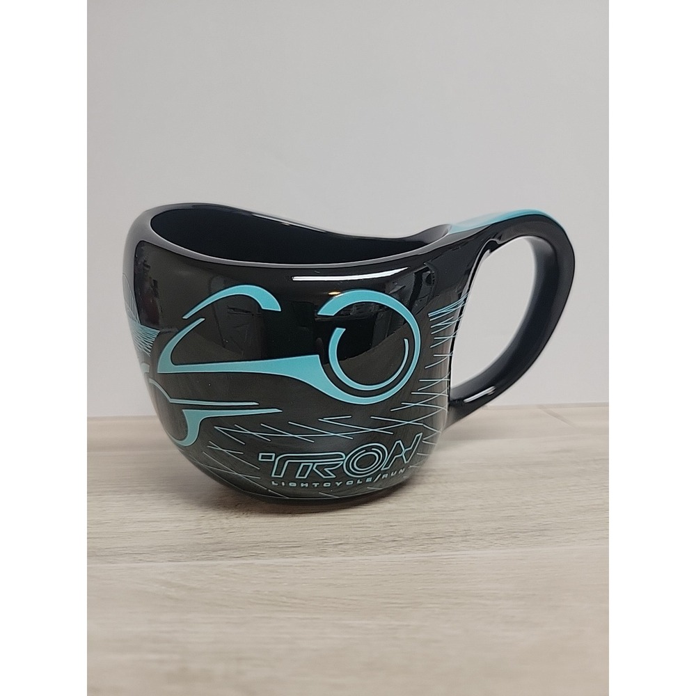 Disney World Parks Tron Lightcycle Run Welcome to the Grid Mug 11 OZ Black Teal